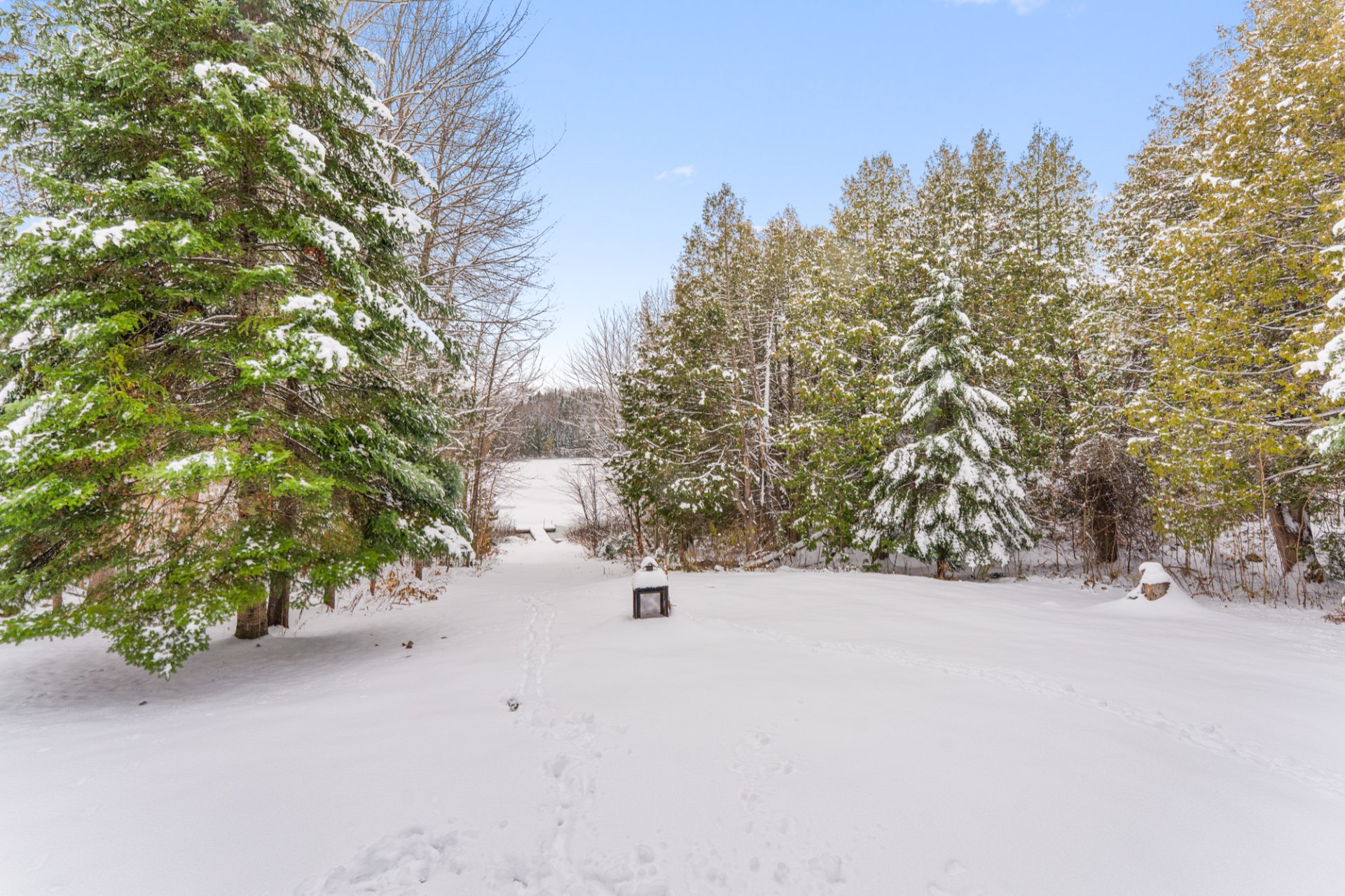 Accès au plan d'eau