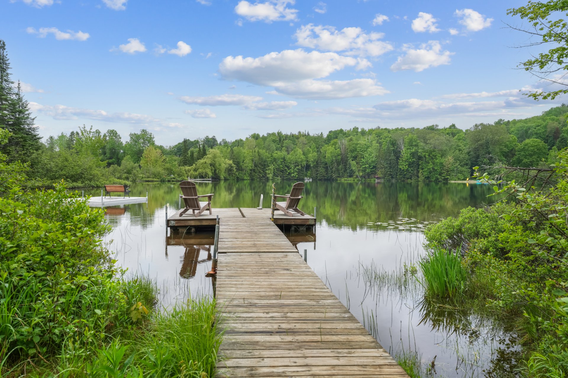 Accès au plan d'eau