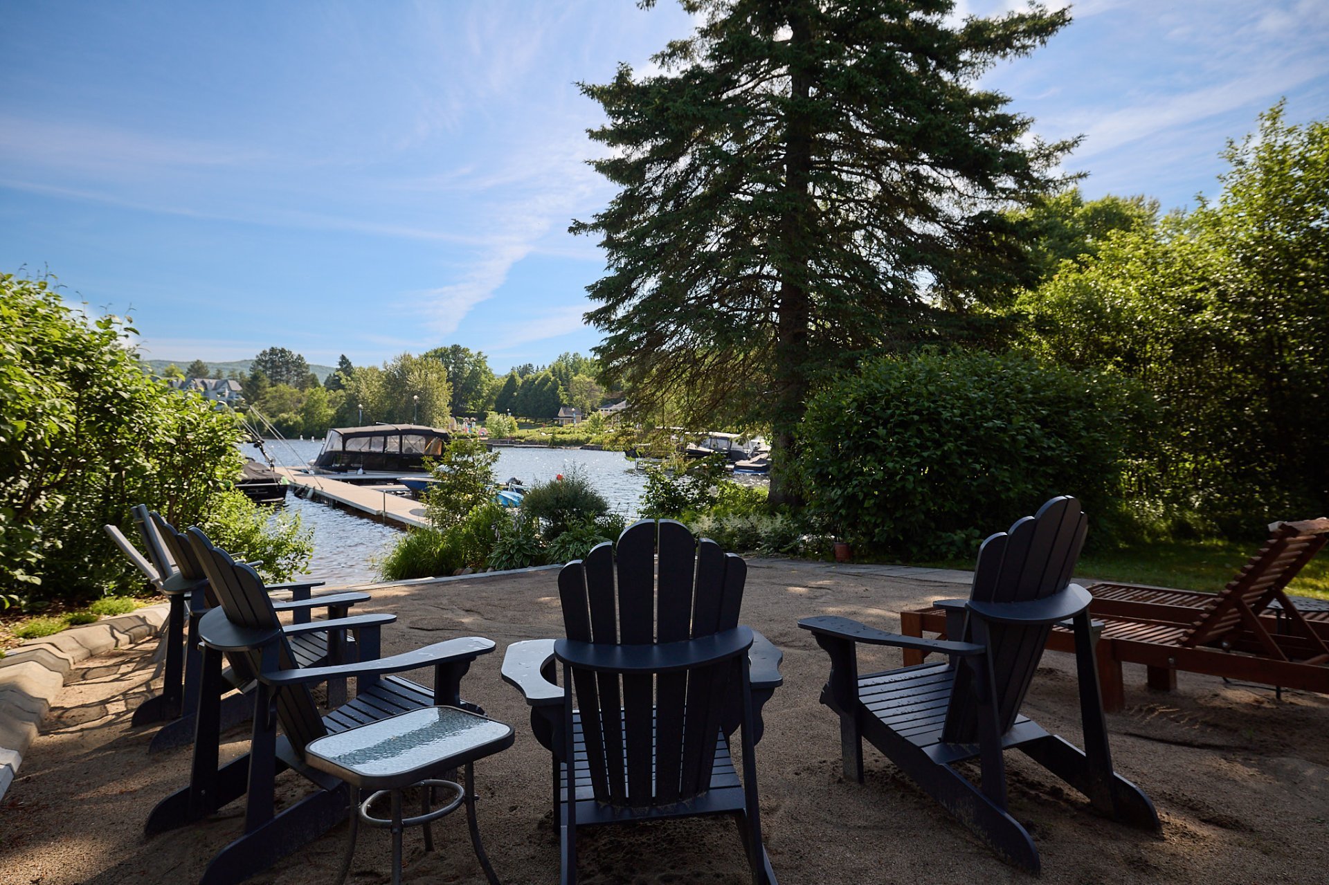 Accès au plan d'eau